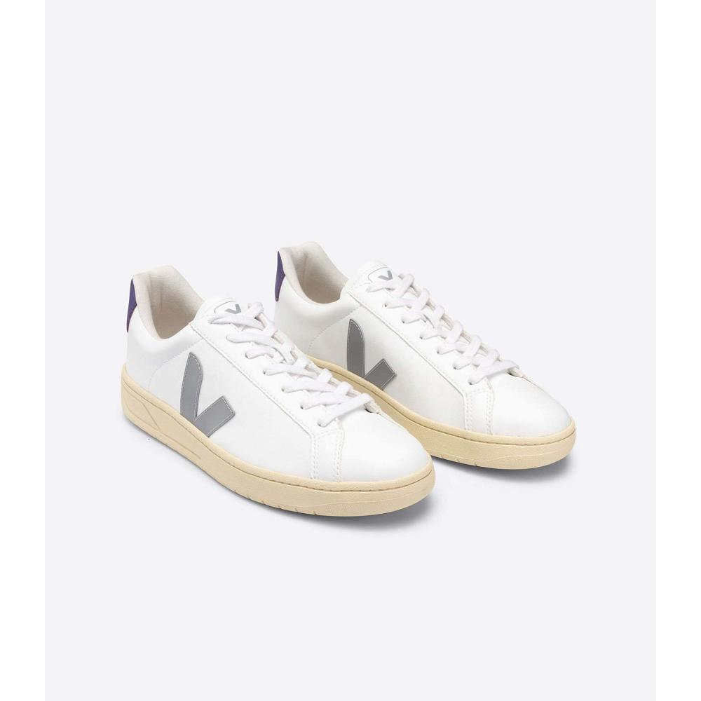 Veja URCA CWL Women's Shoes White/Grey/Purple | CA 568JPQ